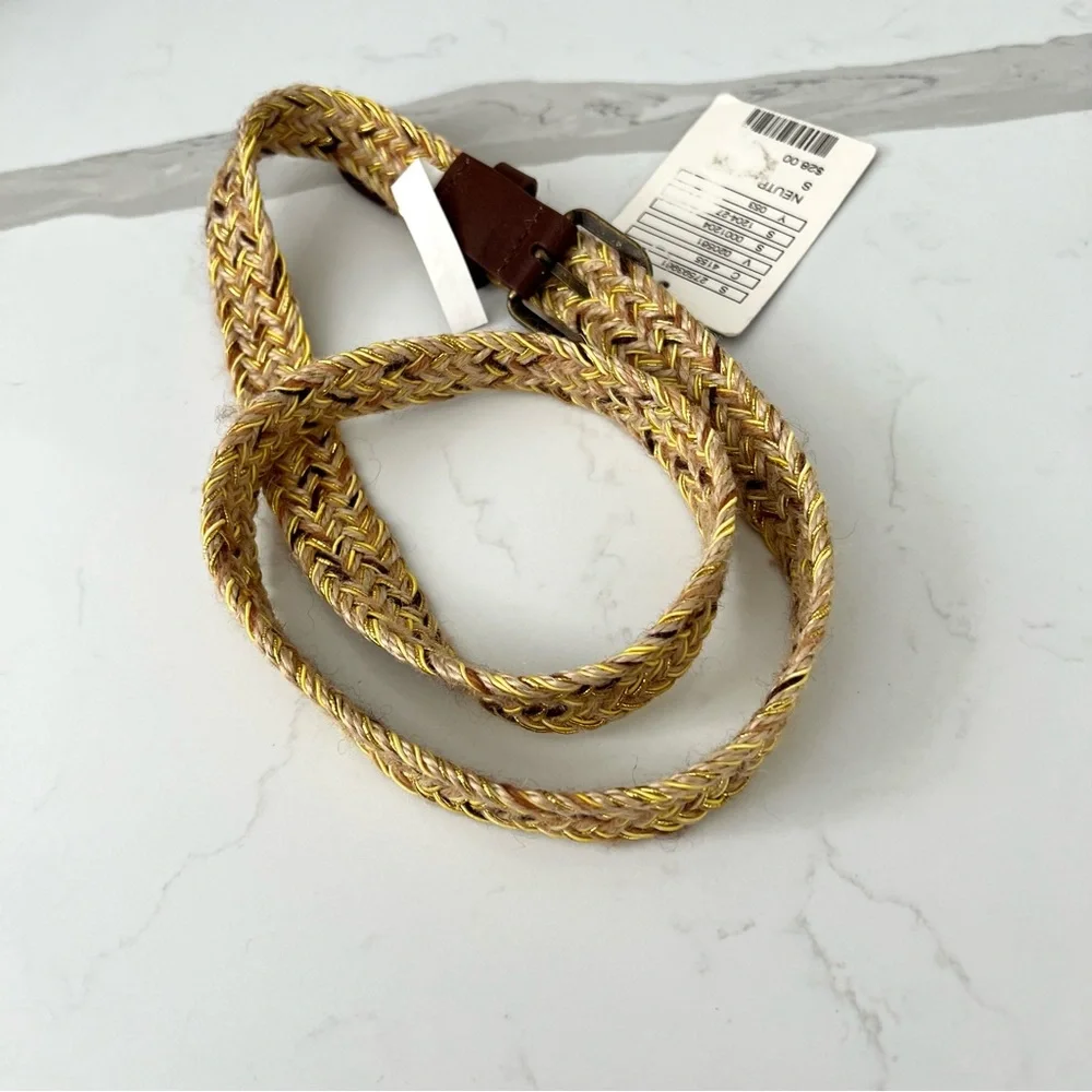Anthropologie Strawmarl Belt NWT
